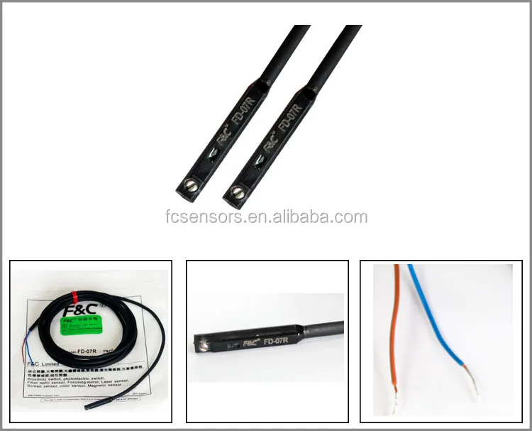 FD-07R contact reed pipe 2-wire magnetic switch sensor, CE RoHs certificated DC AC suitable