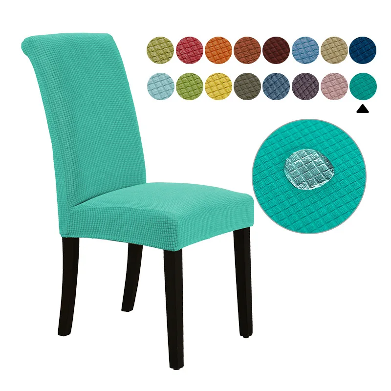 Universal Waterproof Stretch Stripe Chair Cover for Dining Room Decor and Events Wedding