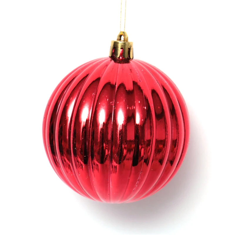 Christmas decoration supplier Christmas balls with hand painted shiny plastic ball ornament