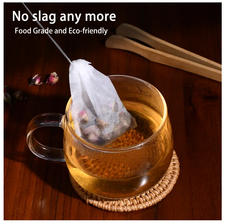 Non-Woven Drawstring Tea Bag Seal Filter Pouch Tool Herb Spice Supply