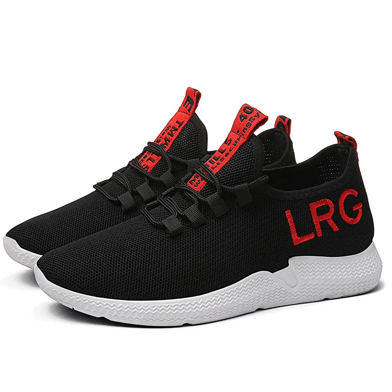 
New mesh breathable sneakers flat heel trend running casual shoes for men 