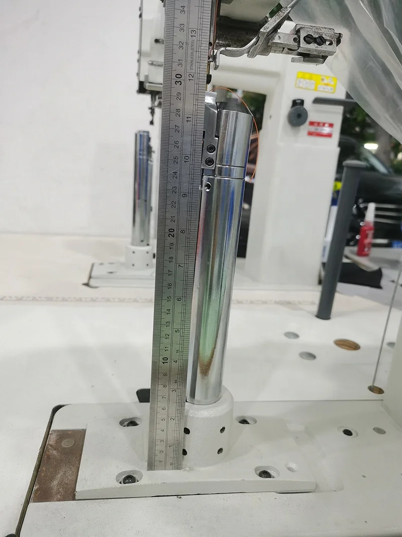 HH 8365 single  needle small hook unison feed right side high post bed sewing machine for shoes boots bags production