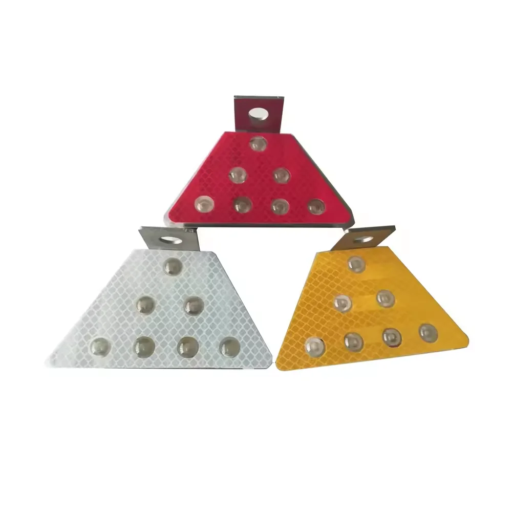 Highway and bridge solar guardrail delineator LED reflector expressway barrier warning lights road markers light
