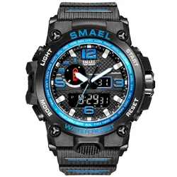 Men Digital Watches For Men 50M Waterproof Clock Alarm Dual Display Wristwatch Quartz Military Sport Watch