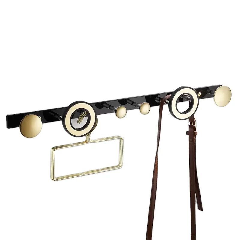 New creative acrylic towel rack bedroom porch door ring coat rack Nordic wall-mounted hanger hook