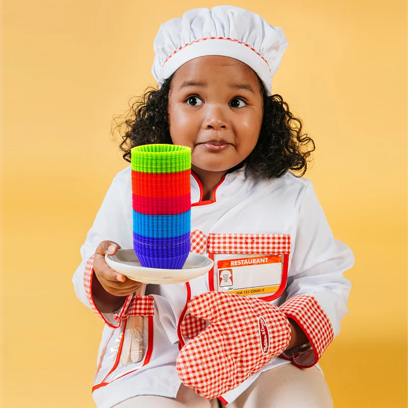 TAYHAO Silicone Mix Shapes Muffin Cupcake Jelly Molds Round Muffin Cups Cake Moulds for Baking Reusable Silicone Cupcake Cases