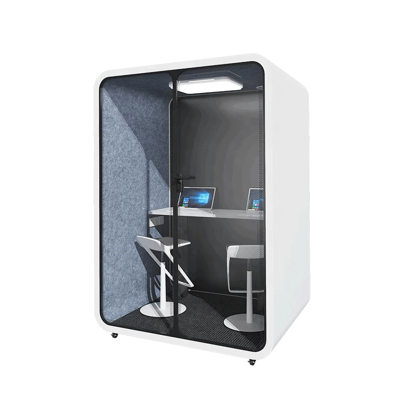 Modern Small House Storage Container Meeting Booth Soundproof Privacy Mobile Phone Kiosk Aluminum Cooperation Office At Home