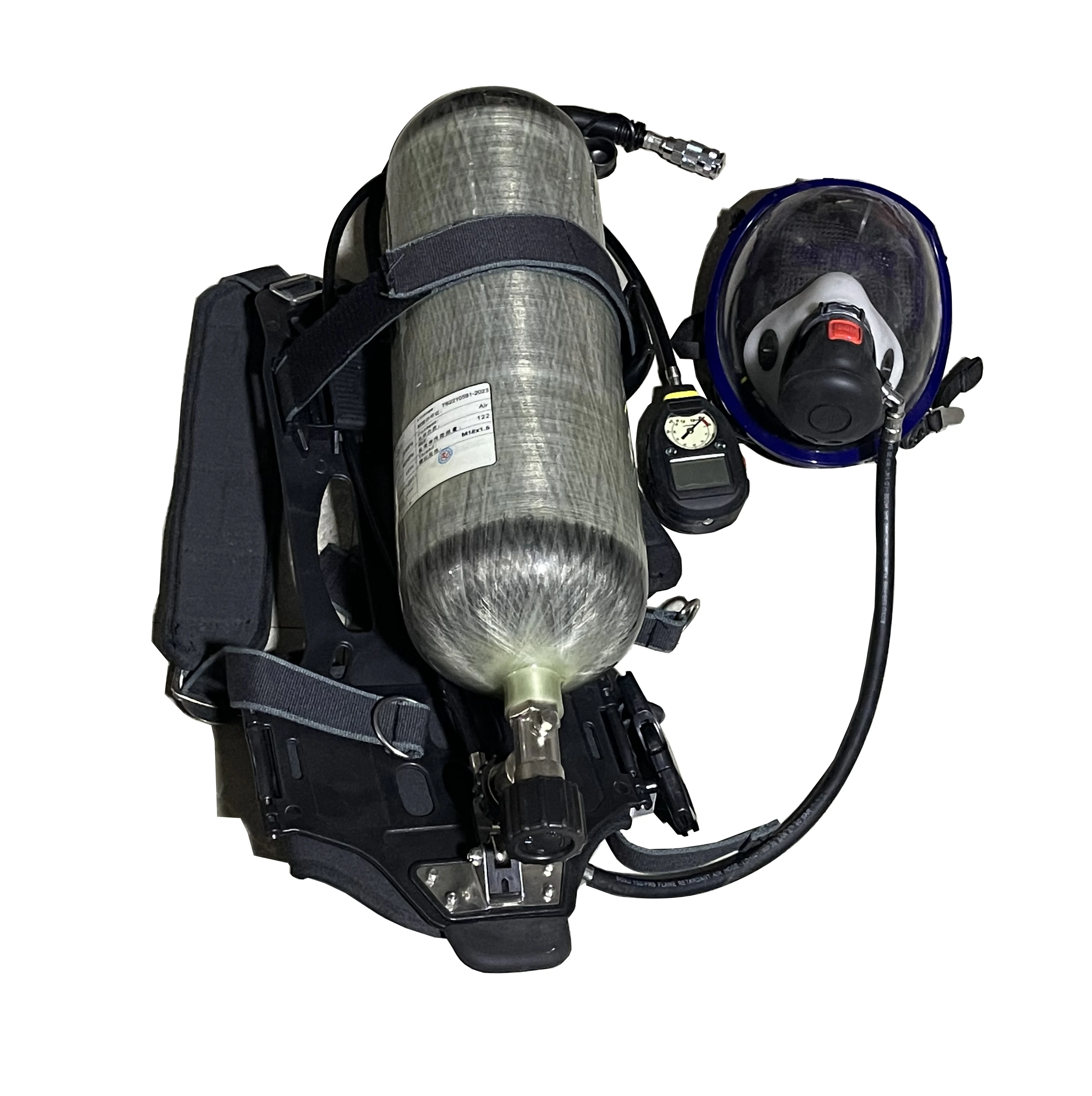 Hot Sale CE Approved Carbon Fiber Self Rescue Scba Breathing Apparatus Firefighter Scba