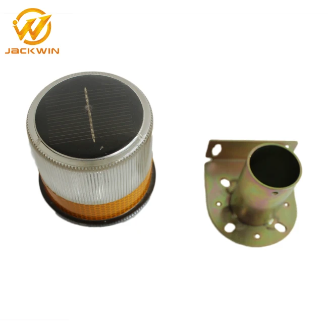 
Traffic Safety Screw On Cone LED Flashing Solar Blinker / Flash LED Beacon Light 