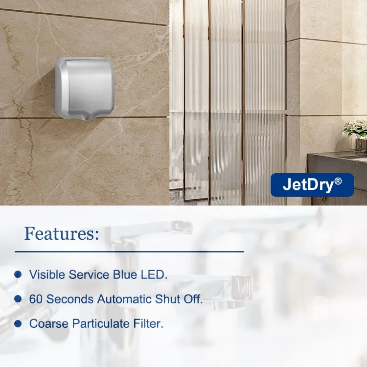 Guaranteed Quality China Supplier Quick Drying Wall Mounted Stainless Steel 304 Jet Automatic Hand Dryer