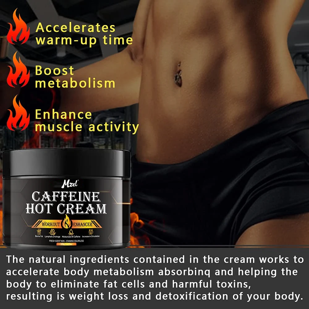 Best Quality Natural Fat Burning Gel Caffeine Anti Cellulite Hot Slimming Cream for Weight Loss