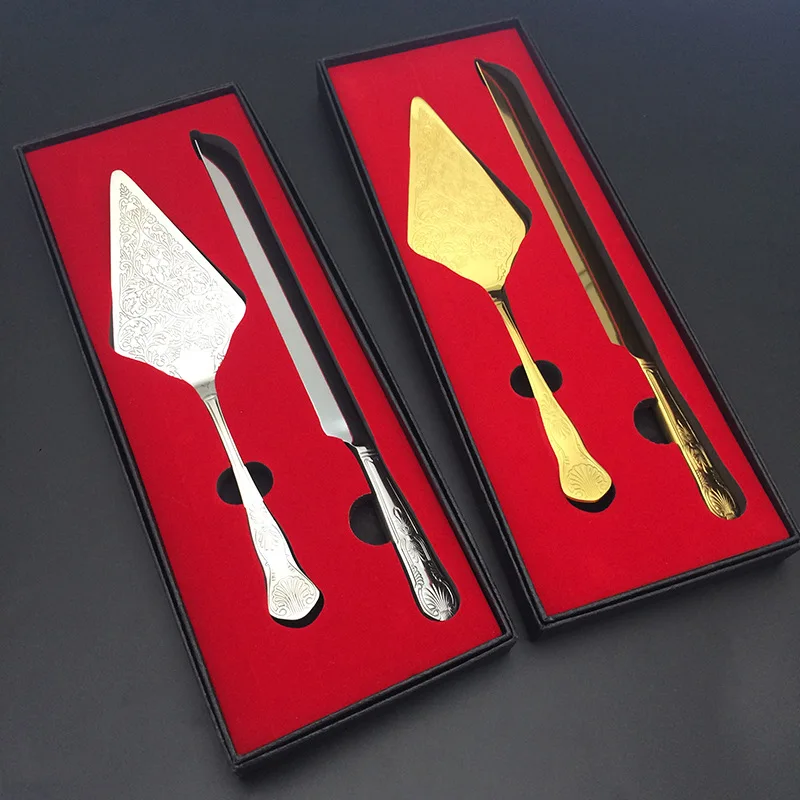 Wedding Cake Knife and Server Set - Premium, Beautifully Engraved Cutting Set - Elegant Keepsake for Newlyweds