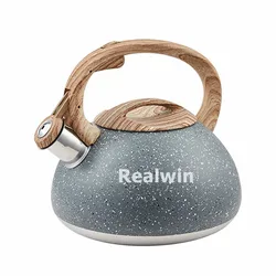 3L Stainless Steel Whistling Tea Kettle Stovetops Enamel Food Grade Tea Pot With Heat-Proof Handle For Gas Induction Cookers