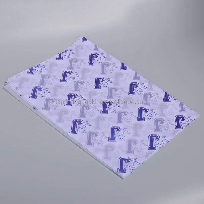 Custom Logo Printed Pink Tissue Paper Shipping and Floral Gift Wrapping Paper 17 gsm