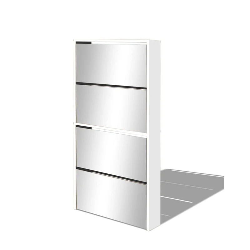 ESSENT Modern multi-functional Mirror furniture Shoe Cabinet with mirror High Quality Wood Shoe Rack