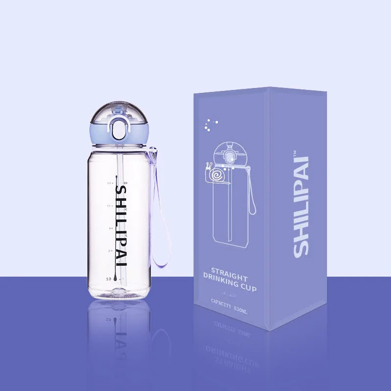 
530/430ML Outdoor Sports Tritan Water Cup With Straw Large Capacity Water Bottle Sports Water Cup 