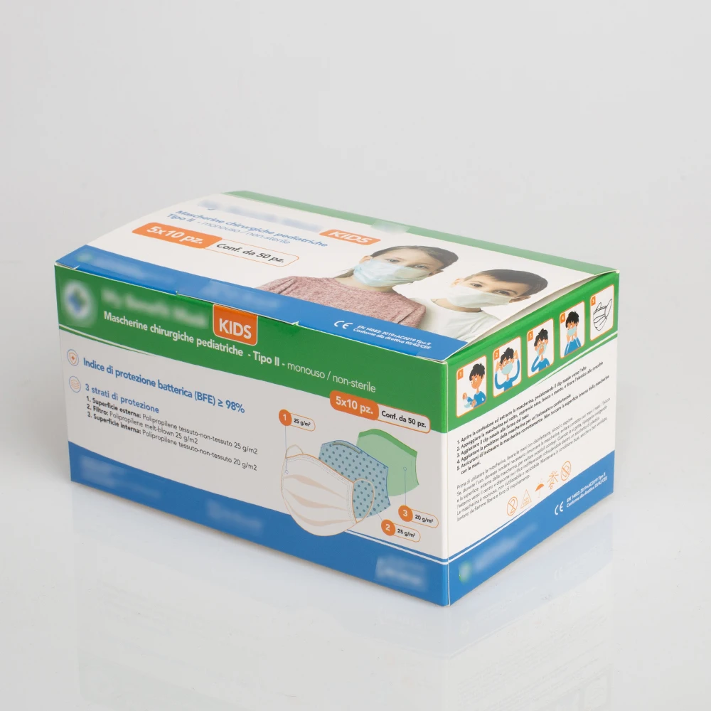 Manufacture Of Custom Sterile Medic Face Coloful Disposable Mask