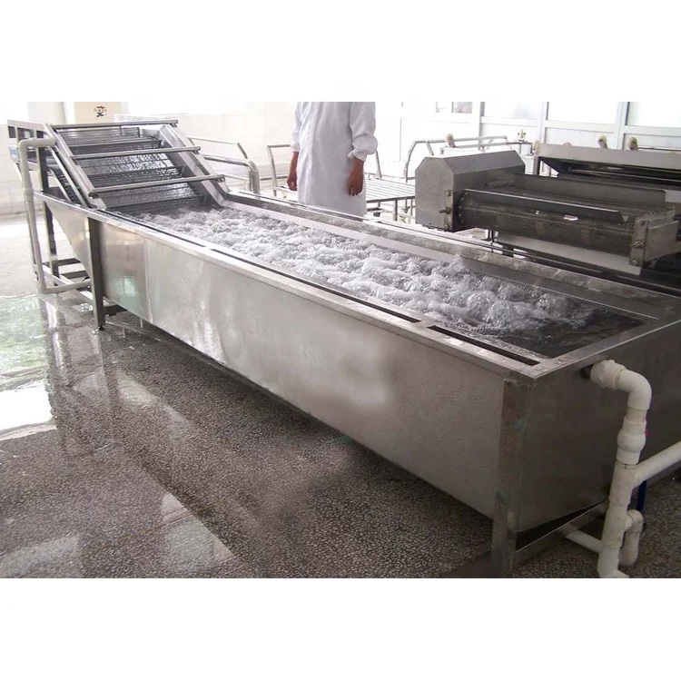 Промышленная автоматическая стиральная машина для фруктов и овощей с воздушными пузырями