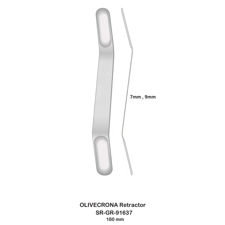 Abdominal OLIVECRONA Nerve Root Retractor and Brain Spatula