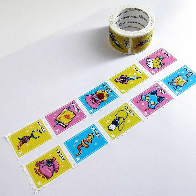 custom japanese make your own design custom printed stamp washi tape wholesale in bulk