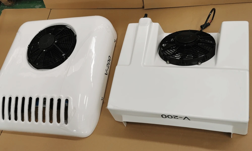 Kingclima V-200 van reefer unit 12v 24v direct engine drive van refrigeration units with optional backup function