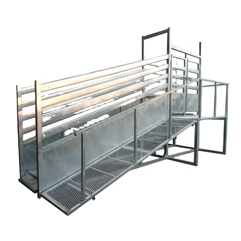 Сверхмощный домашний скот используется оцинкованная погрузочная рампа для скота крупного рогатого