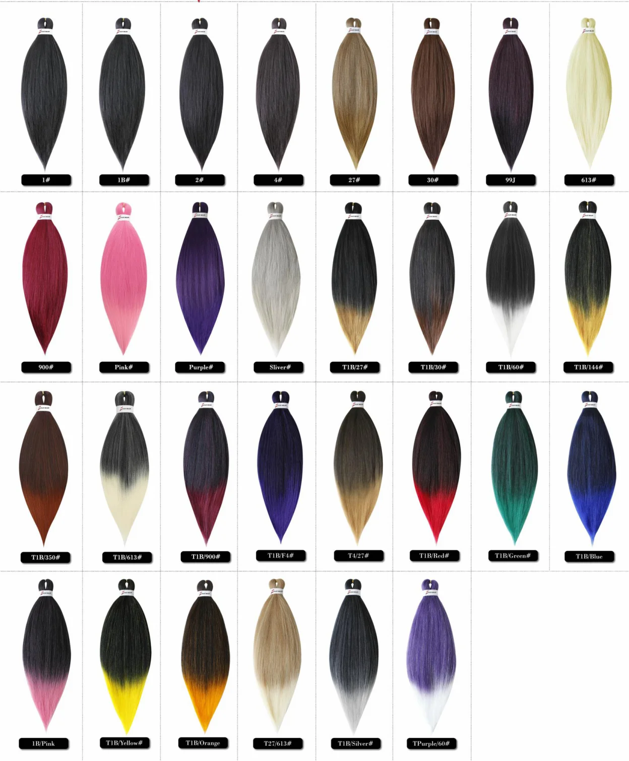 3x In One Pack Braids Easy Pre Stretch Ombre Prestretched Synthetic Braiding Hair