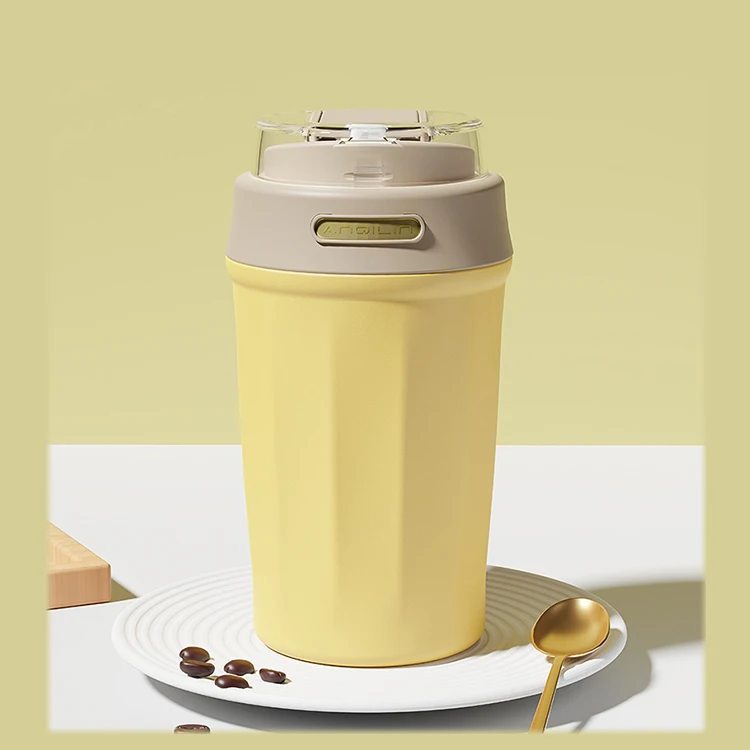 Everich 400ml Stainless Steel Coffee Mug Customizable 316 Modern Design Eco-Friendly BPA Free Suction Nozzle Hot Sale Insulation