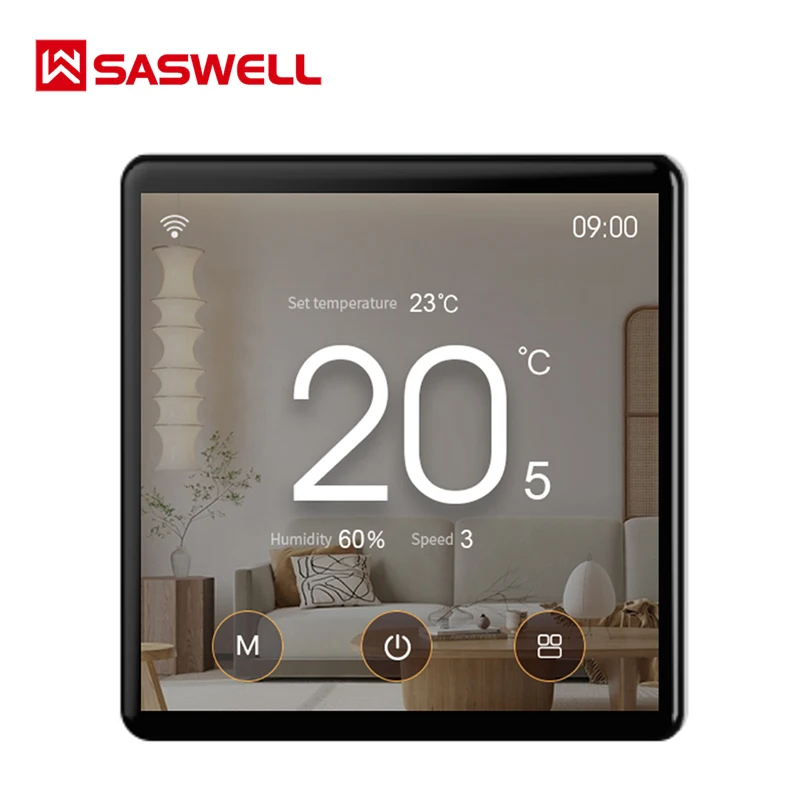 Tuya smart home touch screen controller released LCD color screen  with multi systems and  multiple function
