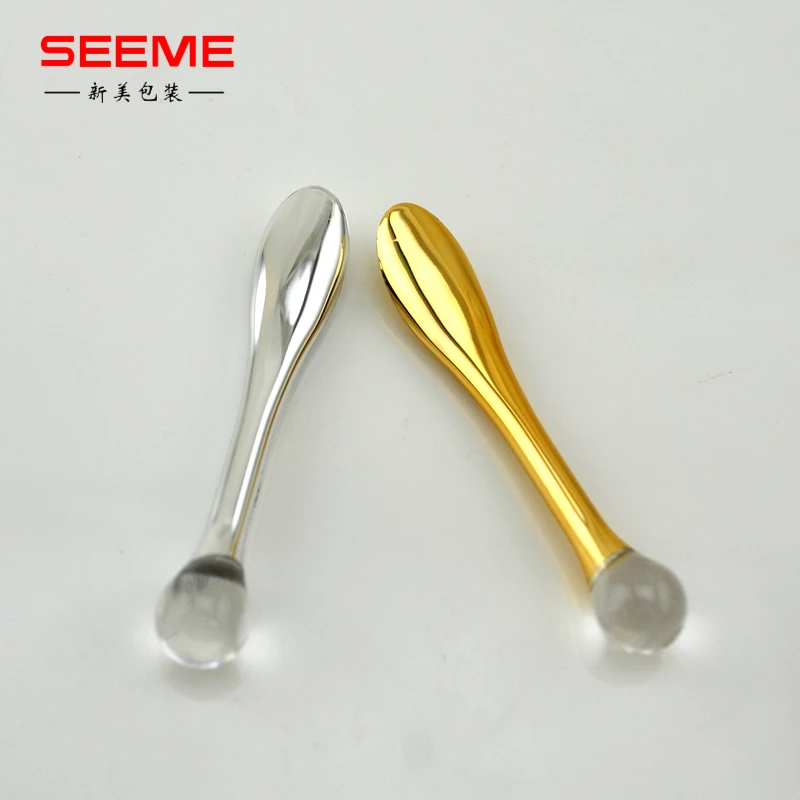 
Good quality mini makeup plastic acrylic cosmetic spoon spatula 