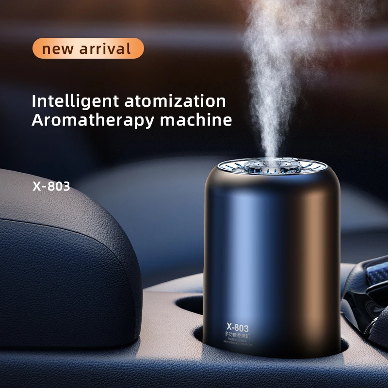 2023 new USB Aroma Oil Diffuser  led light cool mist Air Fresheners AI Breathing Light Car Diffuser Mute gifts for men