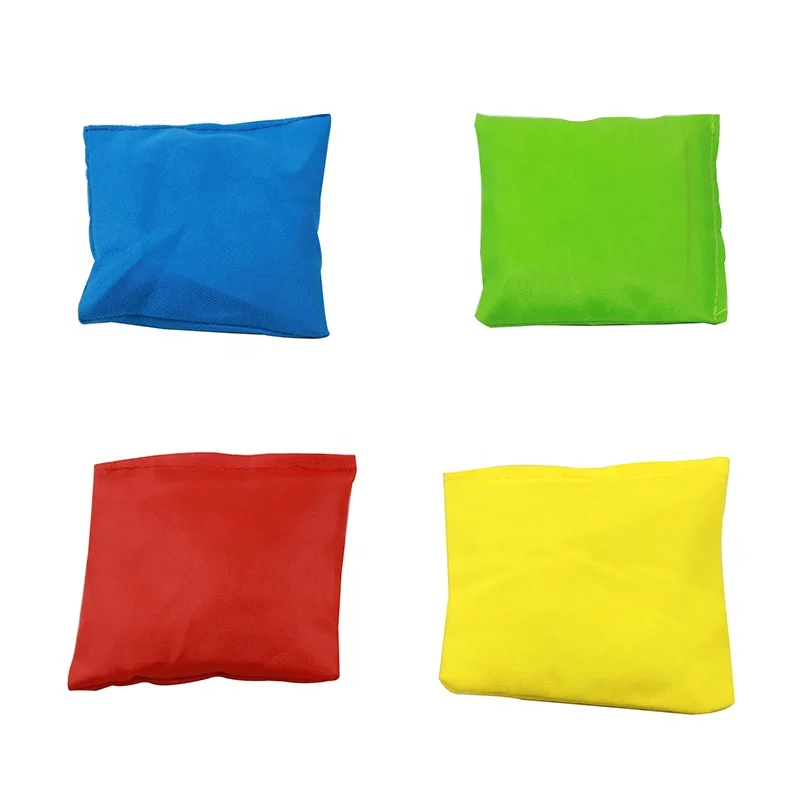 Hot Sell Outdoor Waterproof Bean Throw Bags Mini Beanbags Resistant Duckcloth Cornhole Bags 4 Colors Available by Greefun