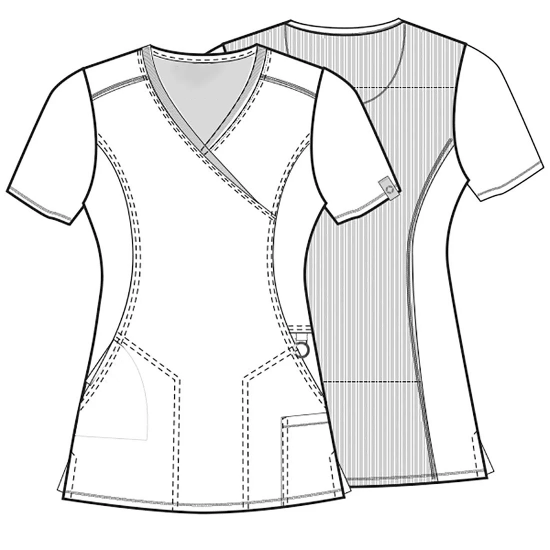 OEM модная Высококачественная Женская ложная накидка однотонная скраб-топ медицинская униформа одежда для медсестер медицинские скрабы