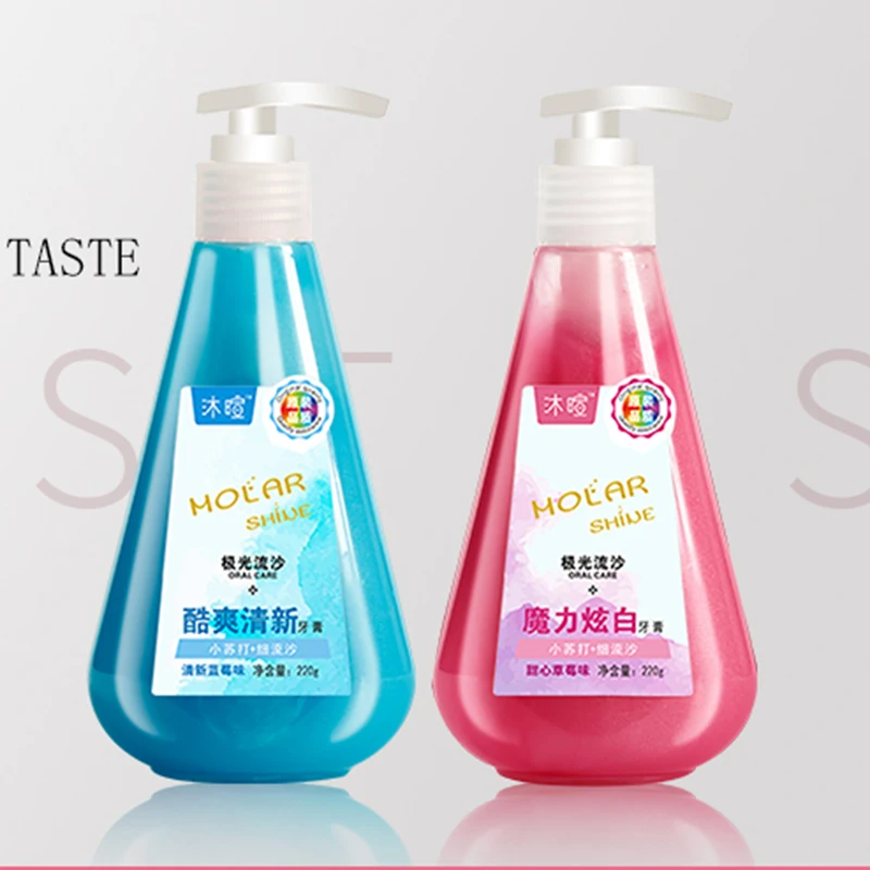 220g Liquid whitening baking soda pressure toothpaste OEM