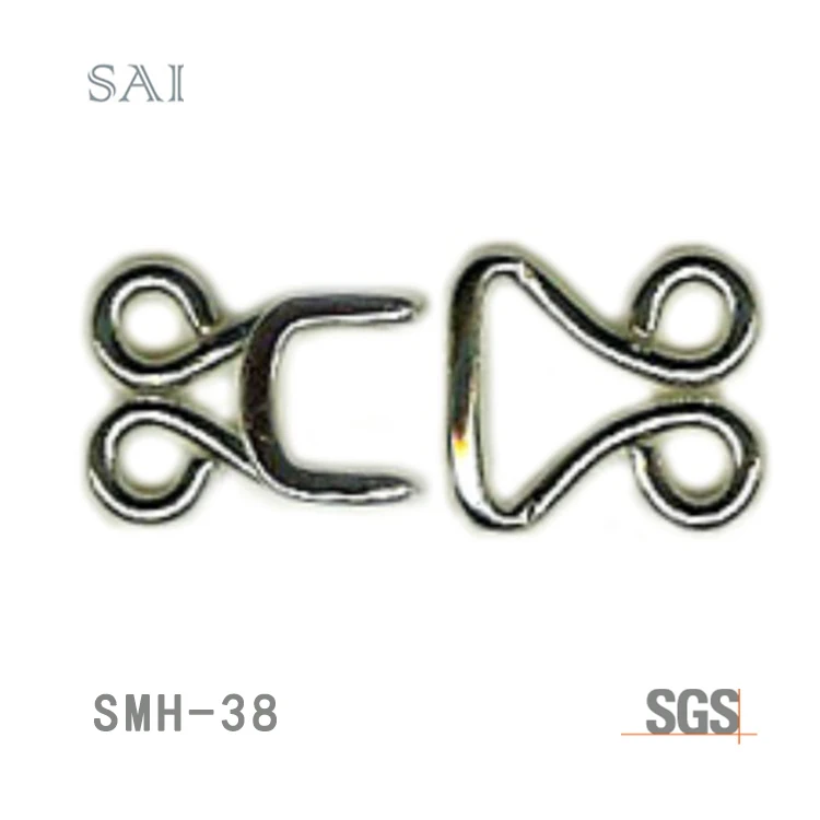 Eco-friendly Factory Wholesale Various Styles SMH38 to 41 Hook and Eye Fastener