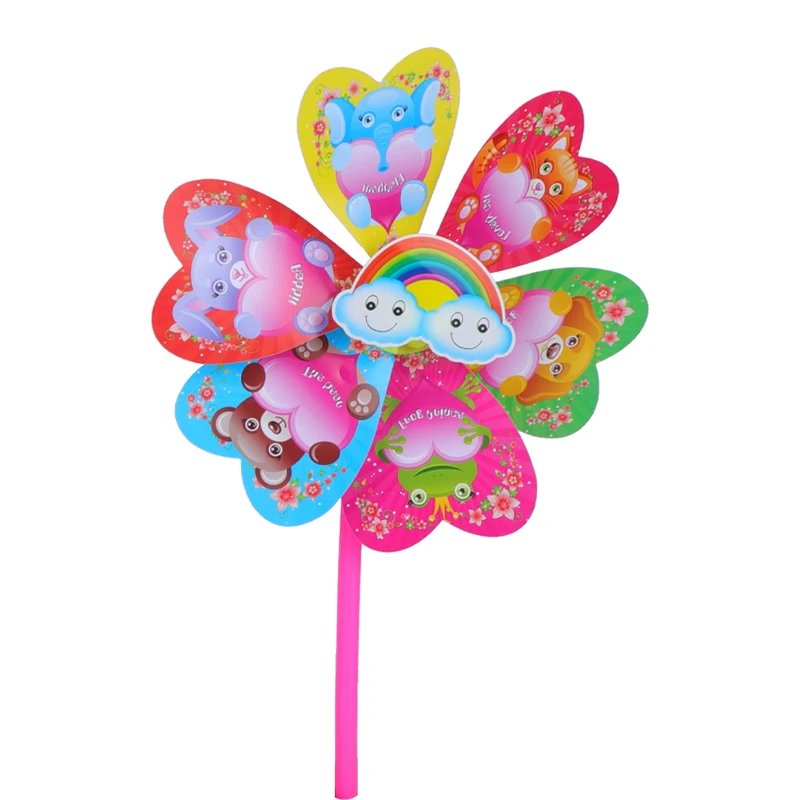 Cross-Border New Products Mini Plastic Toys Windmill Garden Decor Pinwheel