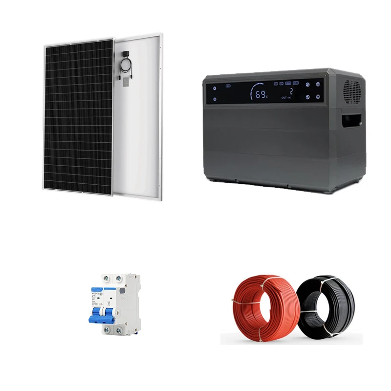 2KW Complete Solar System 2.3KWH All-in-one Solar Generators Solar LiFePO4 Lithium Batteries Easy To Install solar System