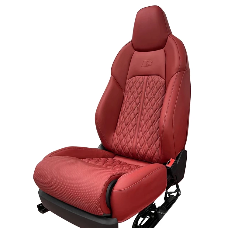 high quality luxury Car sport racing bucket seats leather cover and sponge for audi Q3 Q5 Q5L Q7 Q8  RS upgrade