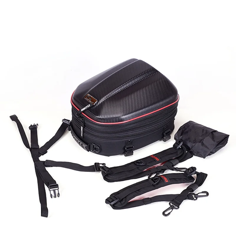 CUCYMA Fast Delivery Expandable Moto Pannier Bag Motorcycle Tail Bag