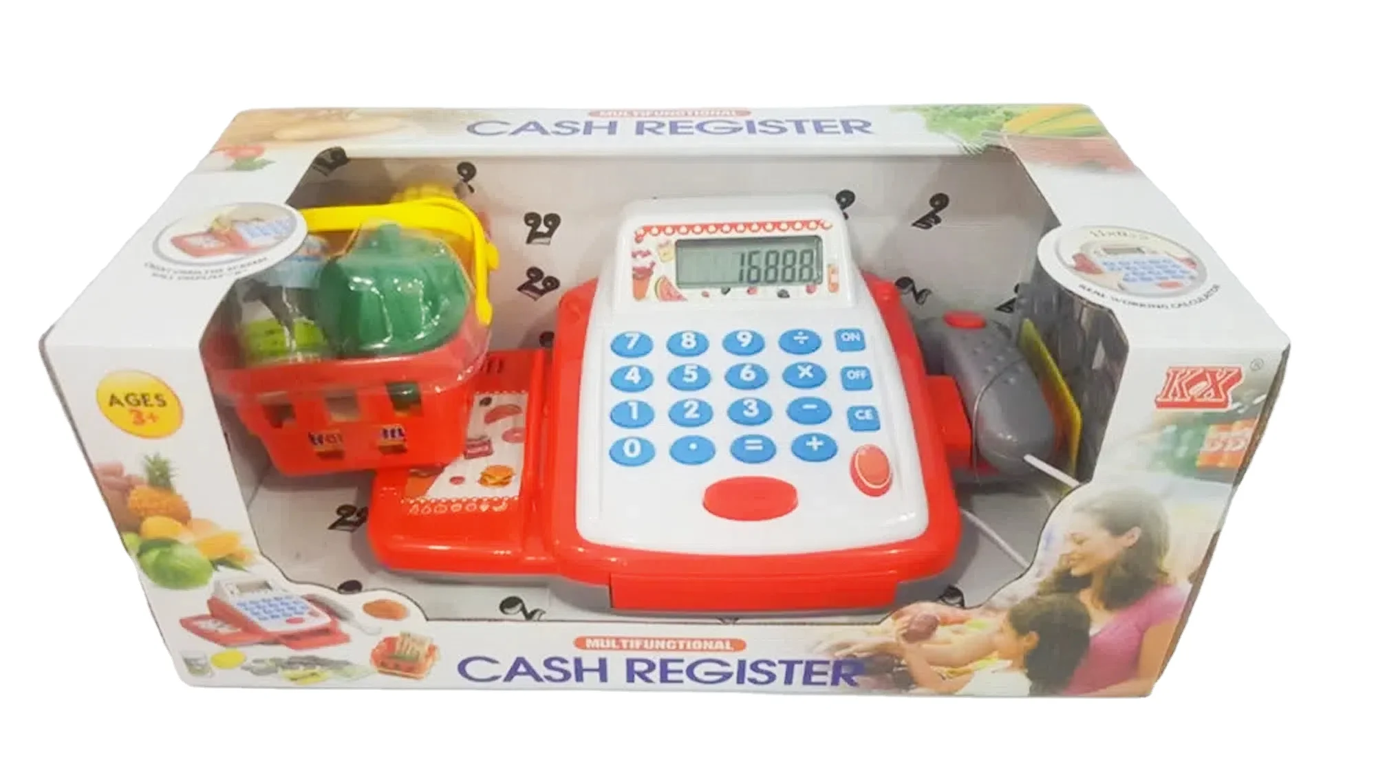 Jinming New supermarket toys kids pretend plastic toy cash register set