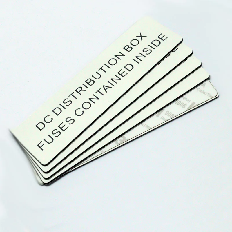 China Manufacture custom plastic double color label kits plastic engraved phenolic solar label tag