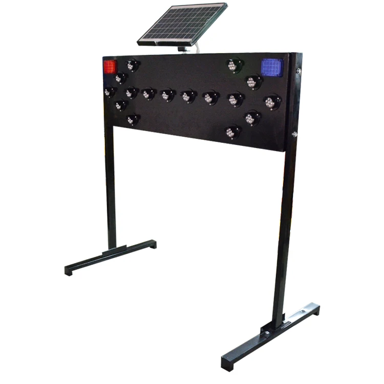 Traffic two-way Arrow Signs LED Arrow Board Traffic Guide Light Solar Traffic Sign
