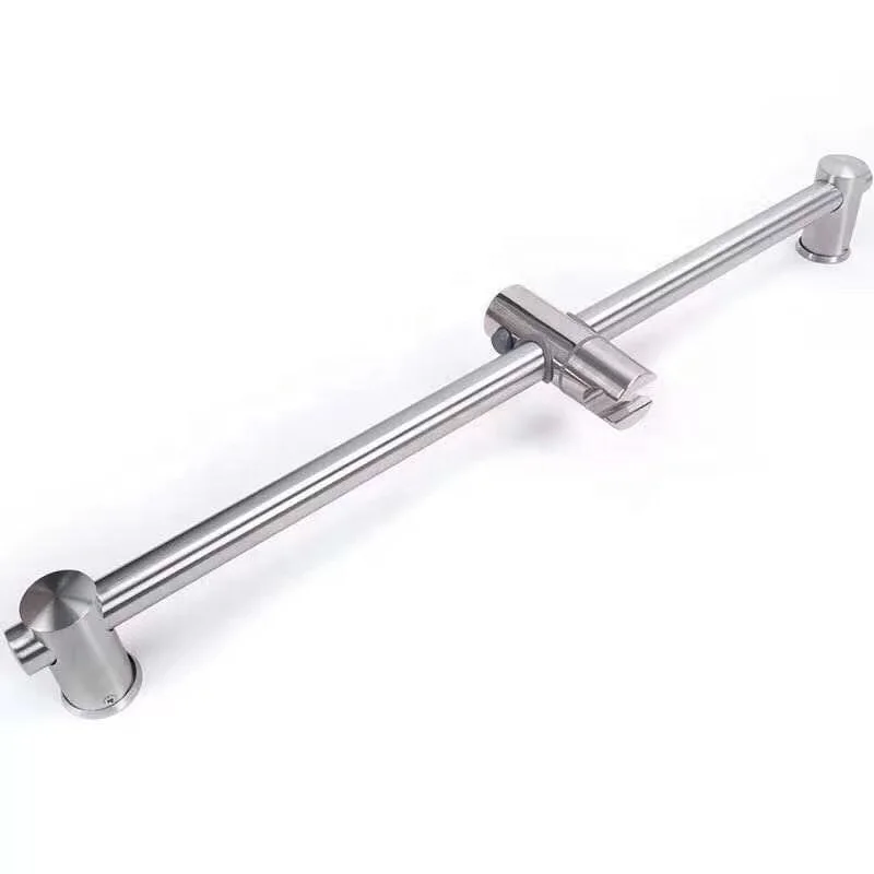 304stainless steel Shower Kit Adjustable Riser Slide Rail Bar Kit Hose Bracket Round Head Chrome