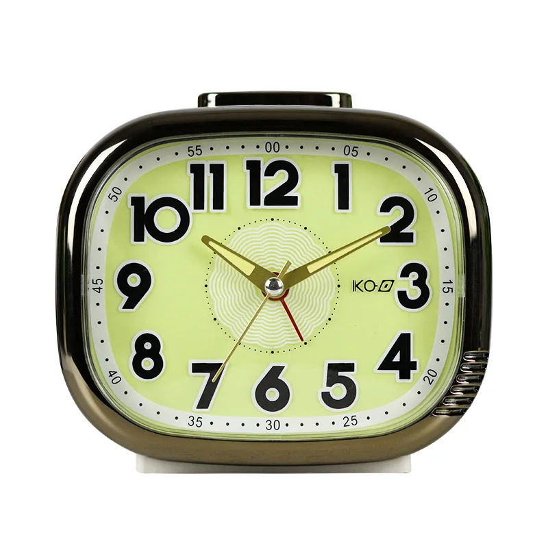 iMSH BM12008 Quartz analog clocks table super luminous alarm clock wecker despertador bedside silent desktop alarm clocks