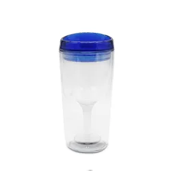 10oz Popular New Design Double Wall Transparent Plastic BPA Free Customized Color Logo For Party Festival