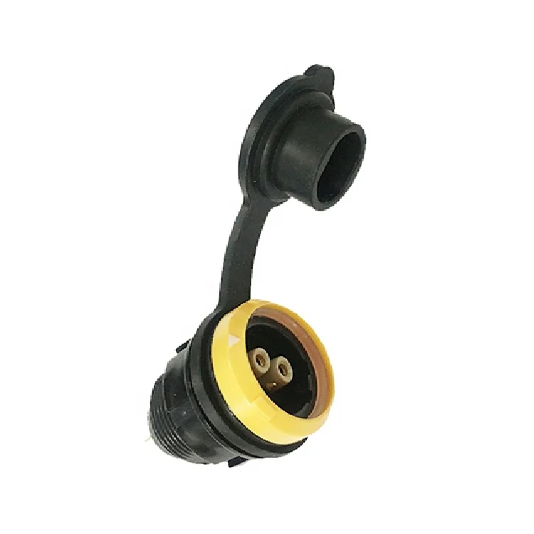 Electrical Terminal Receptacle Female Panel Mount Connectors with Dust Cap