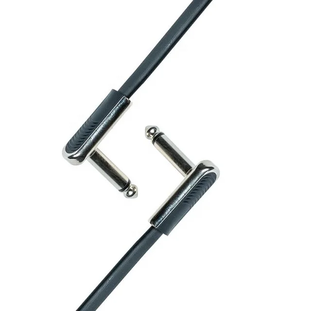 Basic  Guitar Patch Cable 1/4 inch Gold Plated 2pcs Pack  6 Inch Perfect for Pedals