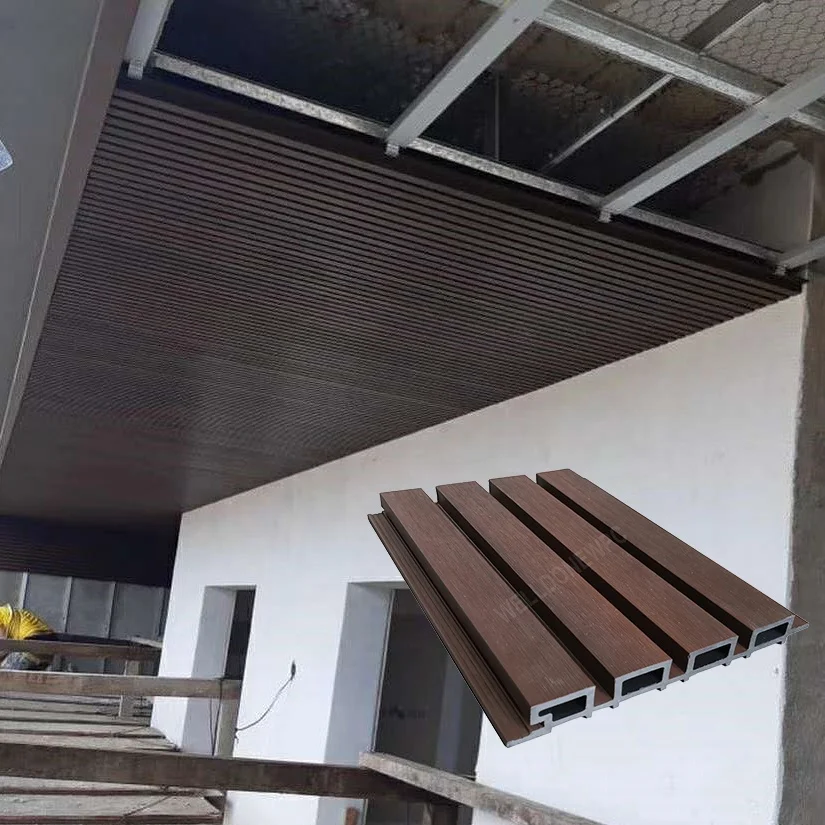 Wpc Wooden Wall Panel Interior Waterproof Outdoor Wall Cladding Panel Outdoor Partition Co-extrusion Wpc Wall Cladding