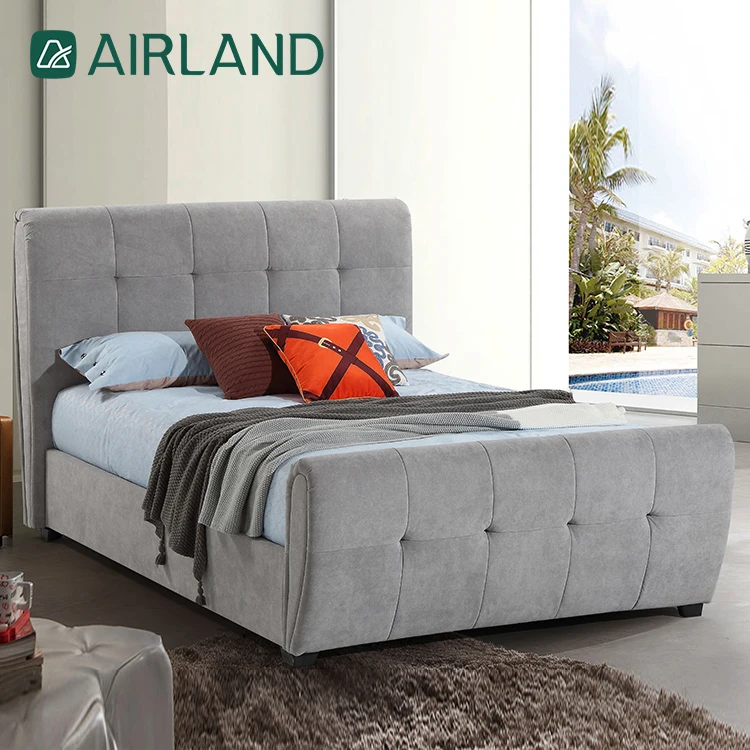 Bedroom Furniture Double Bed Can Accept Custom Size Sponge Comfortable Bed Frame