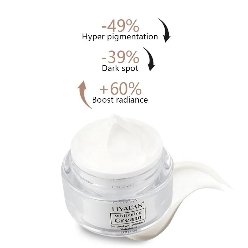 Private Label Face Lightening Arbutin Bleaching Whitening Cream for Dark Skin